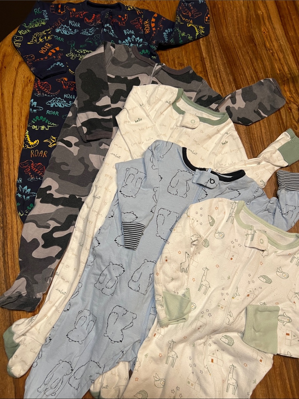 cloud island White and Light Green Infant Bodysuit - Picture 3 of 9